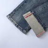 Clássico impresso bordado designer mens jeans motocicleta buraco luxo denim moda masculina rua hip-hop calças de grife