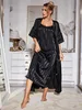 abbigliamento per la casa Pigiama da donna Set di vestaglie Sexy Sling Sleepwear Abito di seta come Homewear Luxury Strip Stampa Accappatoio Completo Abbigliamento per la casa Femme R230828