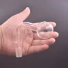 10 pièces XXXL taille 4 cm grosse boule verre tuyau d'huile bols 10mm 4mm 18mm mâle femelle verre brûleur à mazout tuyau Transparent clair tabac bol plié adaptateur de narguilé