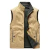 Autumn Outdoor Vest Luxury Cotton Jackets 2023 Mens Bomber Camping Jackets Fashionable Bigsize Sleevelesswo Vest Military Coats HKD230828