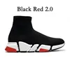Hastighet 1.0 2.0 Sock Casual Shoes Graffiti Trainers Platform Mens Runner Socks Shoe Black White Master Womens Sneaker Speed ​​Pet Trainer