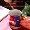 Mugs Creative National Fashion Shanhai Jing Series Ceramic Water Cup Milk Coffee Emamel Mug