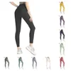 Actieve broeken Ll Yoga Lu Align-legging Dames Shorts Cropped broeken Outfits Dames Sport Yoga Dames Oefening Fitnesskleding Hardloopleggings voor meisjes Gym Slim Fit