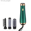 Electric Hot Air Hair Dryer Brush Heat Wind Blowing Dry Comb Hairstyle Salon Product Ionic Care Straightener Curler Hairbrush Q230828