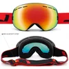 Skidglasögon Ski Goggles Winter Snow Sports Goggles med anti -dimma UV -skydd för män Kvinnliga ungdomar utbytbara lins - Premiumglasögon 230828