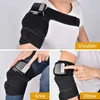 Leg Massagers Electric Heating Knee Massager Far Infrared Joint Physiotherapy Elbow Pad Vibration Massage Pain Relief For Device 230828