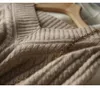 Women's Sweaters Women Pullover European Station 2023 Autumn And Winter Light Soft Cashmere Thick Cable Knit V-neck Loose Sweater