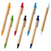 Ballpoint Pens 100pc/działka papierowa piłka Pen Eco Recykling Paper Ball Pen Eco-Frotly Pen School Supplies 230827