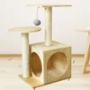 Ninho de gato de madeira apontador de pata de gato teaser suprimentos para gatos