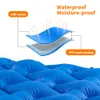 Utomhusdynor Uppblåsbar madrass Camping Air Ultralight Sleeping Pad Folding Bed Handing Mat 230826