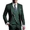 Costumes pour hommes Blazers Blanc Hommes Costumes De Mariage Marié Porter Revers De Mariage Marié Tuxedos Costume De Fête D'affaires 3 Pièces VesteVestPantCostume Homme 230826