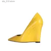 Colors Wedges Ladies MStacchi Spring Candy Woman Dress Elegant Office Casual High Heels Shoes Mujer 10 CM Pumps Big Size 34-45 T230828 588