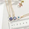 Anhänger Halsketten Vergoldete türkische Teufelsaugen Halskette Blue Evil Eye für Frauen Drop Lieferung Schmuck Anhänger Dhjue