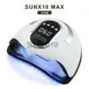 Secadores de unhas X10 / X9 / X7 MAX UV LED Lâmpada para manicure Lâmpadas de unhas Secador de unhas para curar UV Gel Verniz Ferramenta de unhas com sensor LCD Display x0828