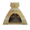 Bridge Type Cat Scratch Board Cat Nest Paper Shell Korrugerade papperskattartiklar