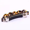 Hair Clips Selling Five Rings Barrette Leopard Acetate Clip Fashion Chain For Girls