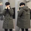 Men's Down Parkas Large size M-5XL Autumn Winter Men's Long Jacket Parkas Men Warm Casual Parka Coat Medium-Long Thickening Hat Jacket Parka Men 230828