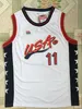 GH 1996 Team USA Charles Barkley Penny Hardaway Basketball Jersey Reggie Miller Hakeem Oluwon Scottie Pippen Grant Hill Mitch en Ness