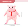 Decompressiespeelgoed Speelgoedspeelgoed Stress Kinderen Squishy Bureau Decompressie Piggy Animal Stretch Knijp Roze Knijpballen Simulatie Zintuiglijke bal 230827