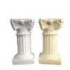 Europe Artificial Simulation Roman Column Candlestick Candle Holder Photography Background Props Photo Adornment Home Decoration HKD230825