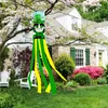 100pcs St. Patrick 's Day Shamrock Windsock 플래그 아일랜드 녹색 트럭 패턴 디자인 윈드 콕 야외 교수형 장식