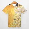 Gustav Klimt Casual T-Shirts Portrait of Adele Polo Shirts Y2K Shirt Summer Short-Sleeve Printed Clothing Big Size 5xl 6xl HKD230825