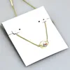 Pendant Necklaces Necklace Pentagon Crystal Real 18K Gold Plated Dangles Glitter Jewelries Letter Gift With free dust bag