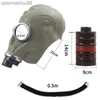Odzież ochronna Maska gazowa pełna twarz maska ​​gazowa szara/czarna naturalna guma maska ​​duchowa z filtrem węża do malowania spryskiwanie pestycyd CS HKD230826