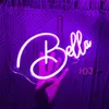 Anpassad neonskylt LED -ljus Sign Wedding Party Decor Room Wall Neon Ljus LED -skylt Anpassa present Birthday Bar Chile Decor HKD230825