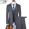 8xl Jacke Hosen Weste Hochzeit Anzug Männer Kleid Koreanische Slims herren Business Anzug 3/2 Stück Set Formale Anzug Smoking bräutigam Anzug Q230828