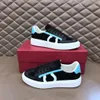 broderad feragamo gummi höga sneakers kvalitet fritid designer stil män läder casual lågskor sko lyxmönster gancini upp märke 75tc mens c88t