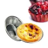 10 Pcs Kitchen Baking Mold Aluminum Alloy Egg Tart Cup Cupcake Cakes Mould For Pastry Cakes Dessert Mini Cupcake Baking Pan 828