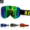 Óculos de esqui magnético dupla camada óculos de esqui lente polarizada anti-nevoeiro uv400 snowboard óculos de esqui das mulheres dos homens 230828