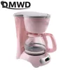 Handmatige koffiemolens DMWD Halfautomatische elektrische latte-espressomachine Mini 06L Moka Drip Cafe Amerikaanse brouwmachine Theepotketel 230828