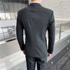 Britischer Zweireiher für Herren, Business-Freizeitkleid, Herrenanzug, Jacke, gestreifter Anzug, Smoking, Bräutigam, Anzug, Herren-Hochzeitskleid, 2-teilig, Q230828