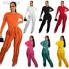 Designer dames trainingspakken met kwastjes 2023 herfstkleding dames bodysuit met lange mouwen jumpsuit top en broek met trekkoord bijpassende outfits