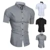 Chemises décontractées pour hommes Great Men Shirt Quick Dry Summer Top Soft Slim Fit pour le travail