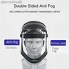 Skyddskläder Svetshjälm Svetsare Mask Grind Cut Protective Face Shield Half Helmet Eye Facial Anti -Radiation Sputtering Safety Face Cover HKD230826