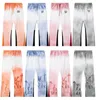 Designer pour femmes et hommes rétro haute éclaboussures d'encre Graffiti Montage Street Wear unisexe Jeans pantalon taille