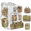 Рюкзак упаковки Molle Hunting Bag Accessories Accessories Taist Pack Инструменты для выживания. Комплект EDC для тактических ремней рюкзак 230828