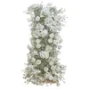 Fiori decorativi Luxury Baby Breath Gypsophila Rose Flower Row Disposizione Sfondo di nozze Decor Eventi floreali artificiali per feste