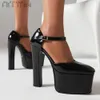 High Square New Female Brand Heels Toe Buckle Platform Shoes Elegant Sexy Design Stylish Dress Cosplay women's Pumps T230828 842