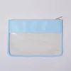 Sacs de taille Lettre Patchs Transparent PVC Sac Cosmétique Clair Voyage Maquillage Pochettes Snacks Organisateur Usine Vente Directe 230826