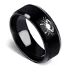 Bague de créateur en acier inoxydable, 12 constellations, bague simple en acier titane, constellation