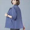 Kvinnorjackor 2023 Spring Autumn Women Jacket Fashion Fick Zipper Causal Long Sleeve Windbreaker Kvinnlig ytterkläder