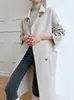 Women's Wool Blends LONGMING Fashion Coats for Women Long Woolen Jackets 100% Merino Wool Winter Elegant Overcoat Ladies Autumn Clothing Korean 230826