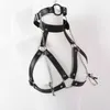 nxy sex toys men BDSM Bondage Pu Leather Harness Restraint Mouth Gag Ball Nipple Set Sexy Women Lingerie Goth Fetish Erotic Clothing