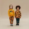 Шапфы с капюшонами Enkelibb 22 Ss Kids Brand Thutshirt футболка для весеннего мультипликационного принта одежда детская девочка Tops Tops Tops Tops Thirt Carlijnq 230828