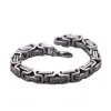 5mm6mm8mm de ancho plata acero inoxidable rey cadena bizantina collar pulsera joyería para hombre hecha a mano 1283589