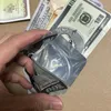 Dollar 100 Kalifornien Verpackungsbeutel Kind Puff Reißverschluss trockene Blume Geld süße Jahrzehnte einhundert Banknoten Weltraum Aliens Verpackungsbeutel leer